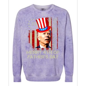 Joe Biden Confused Patriotic Merry Christmas For 4th Of July Colorblast Crewneck Sweatshirt