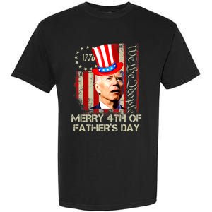 Joe Biden Confused Patriotic Merry Christmas For 4th Of July Garment-Dyed Heavyweight T-Shirt