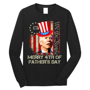 Joe Biden Confused Patriotic Merry Christmas For 4th Of July Long Sleeve Shirt