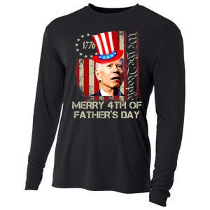 Joe Biden Confused Patriotic Merry Christmas For 4th Of July Cooling Performance Long Sleeve Crew