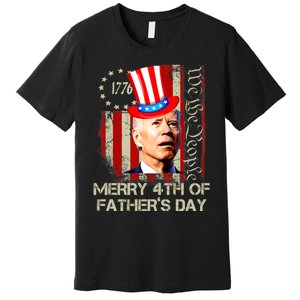 Joe Biden Confused Patriotic Merry Christmas For 4th Of July Premium T-Shirt