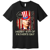 Joe Biden Confused Patriotic Merry Christmas For 4th Of July Premium T-Shirt