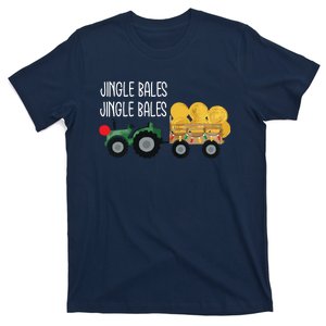 Jingle Bales Christmas Tree Tractor Farmer Farming Family T-Shirt