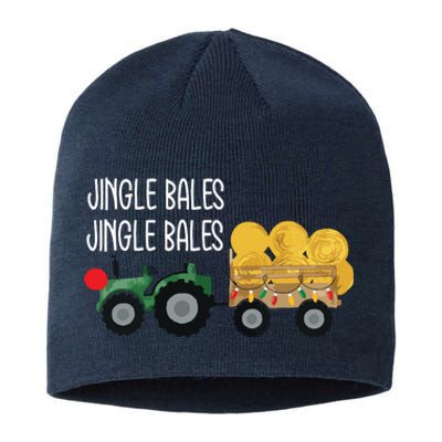 Jingle Bales Christmas Tree Tractor Farmer Farming Family Sustainable Beanie