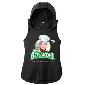 Jeff Boyardee Creepy Jason Ladies PosiCharge Tri-Blend Wicking Draft Hoodie Tank