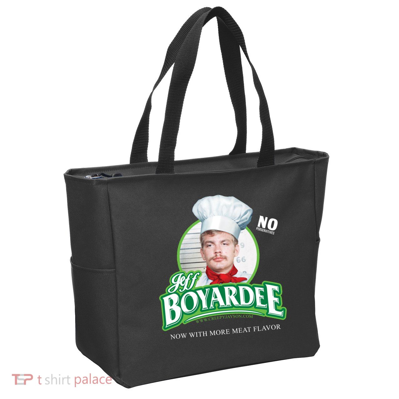 Jeff Boyardee Creepy Jason Zip Tote Bag