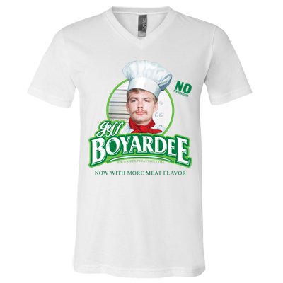 Jeff Boyardee Creepy Jason V-Neck T-Shirt
