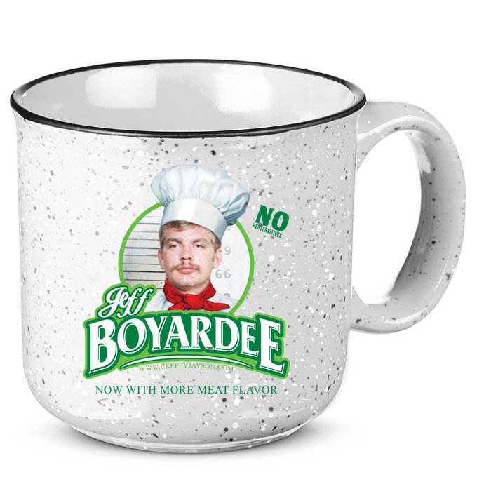 Jeff Boyardee Creepy Jason 15oz Campfire Ceramic Mug