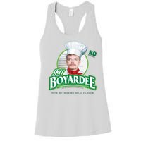 Jeff Boyardee Creepy Jason Women's Racerback Tank