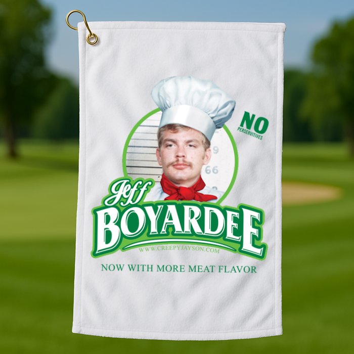 Jeff Boyardee Creepy Jason Golf Towel