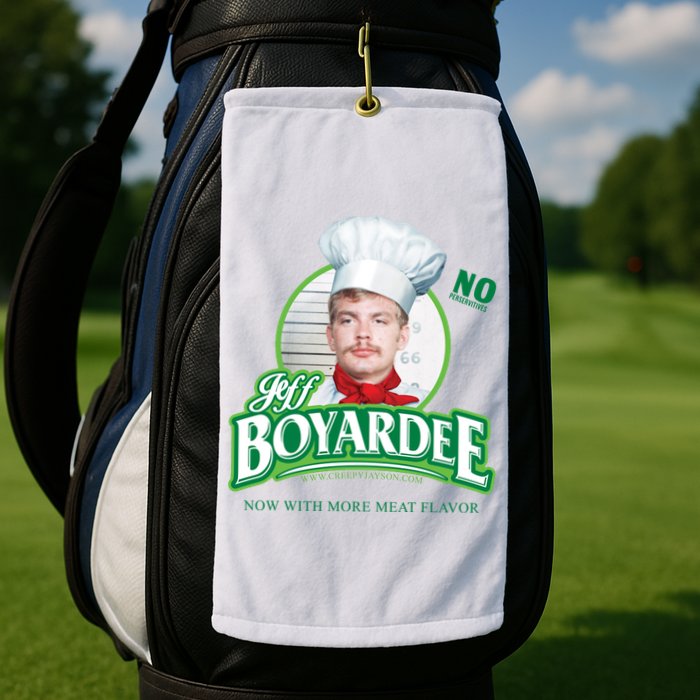 Jeff Boyardee Creepy Jason Golf Towel