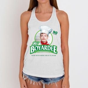 Jeff Boyardee Creepy Jason Women's Knotted Racerback Tank