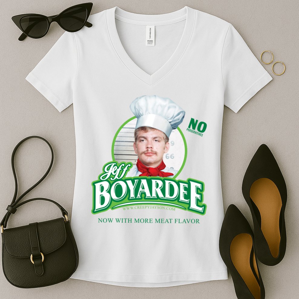 Jeff Boyardee Creepy Jason Women's V-Neck T-Shirt