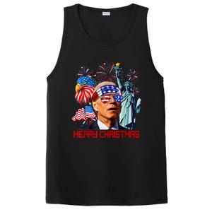 Joe Biden Confused Patriotic Merry Christmas For 4th Of July PosiCharge Competitor Tank