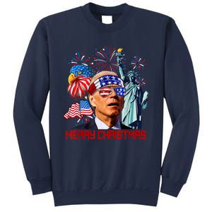 Joe Biden Confused Patriotic Merry Christmas For 4th Of July Sweatshirt