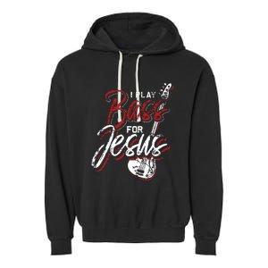 Jesus Bassist Christian Bass Player Bass Guitar Garment-Dyed Fleece Hoodie