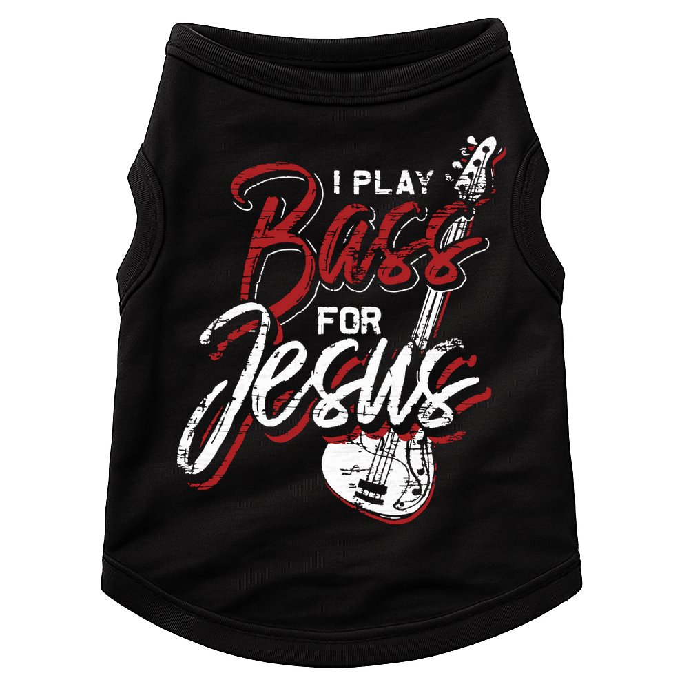 Jesus Bassist Christian Bass Player Bass Guitar Doggie Tank