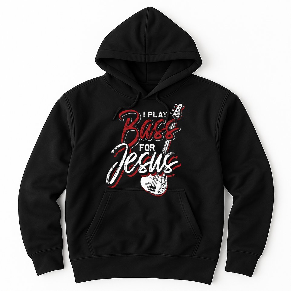 Jesus Bassist Christian Bass Player Bass Guitar Hoodie