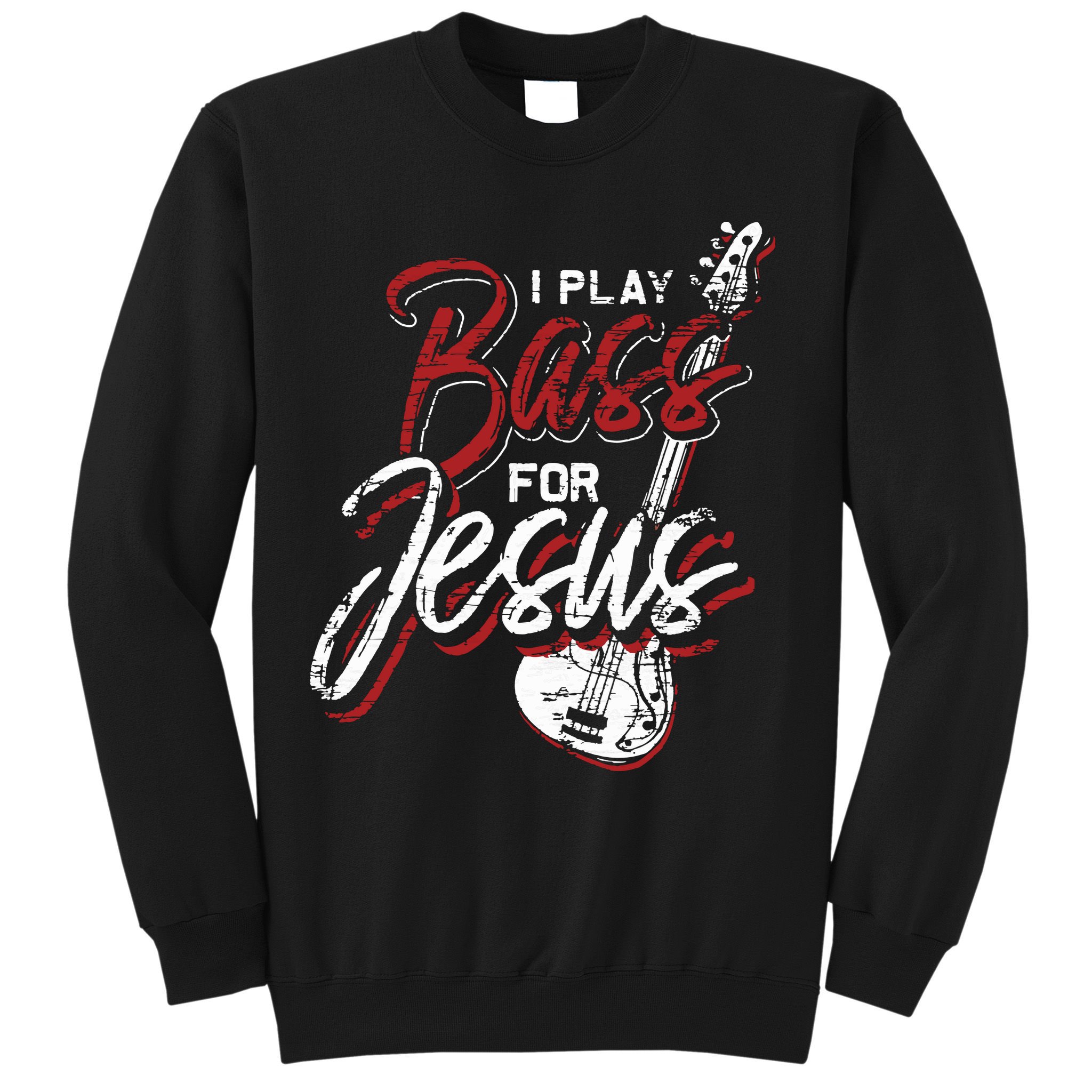 Jesus Bassist Christian Bass Player Bass Guitar Sweatshirt