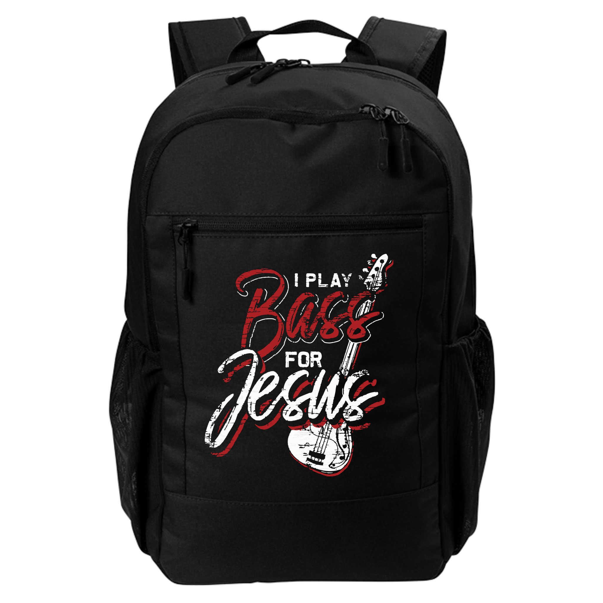 Jesus Bassist Christian Bass Player Bass Guitar Backpack