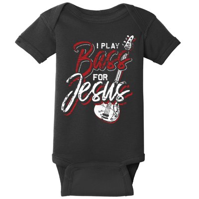 Jesus Bassist Christian Bass Player Bass Guitar Baby Bodysuit