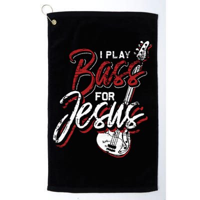 Jesus Bassist Christian Bass Player Bass Guitar Golf Towel