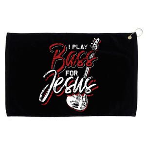 Jesus Bassist Christian Bass Player Bass Guitar Grommeted Golf Towel