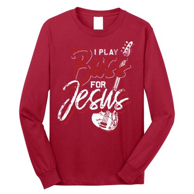 Jesus Bassist Christian Bass Player Bass Guitar Long Sleeve Shirt
