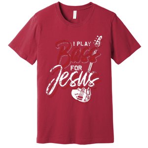 Jesus Bassist Christian Bass Player Bass Guitar Premium T-Shirt