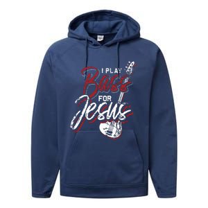 Jesus Bassist Christian Bass Player Bass Guitar Performance Fleece Hoodie