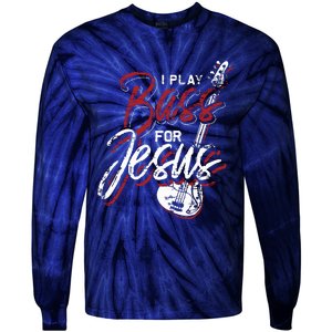 Jesus Bassist Christian Bass Player Bass Guitar Tie-Dye Long Sleeve Shirt