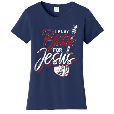 Jesus Bassist Christian Bass Player Bass Guitar Women's T-Shirt