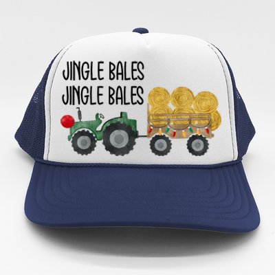 Jingle Bales Christmas Farm Farmer Holiday Season Trucker Hat