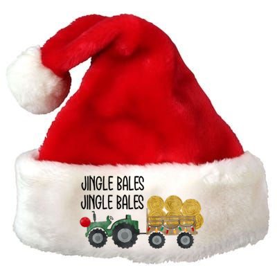 Jingle Bales Christmas Farm Farmer Holiday Season Premium Christmas Santa Hat