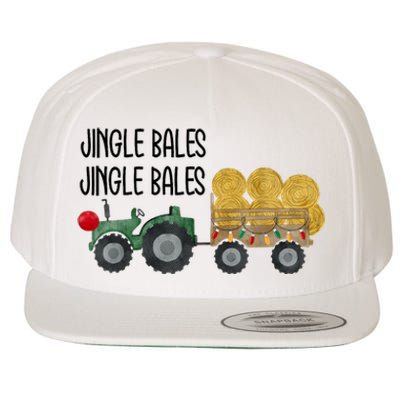 Jingle Bales Christmas Farm Farmer Holiday Season Wool Snapback Cap