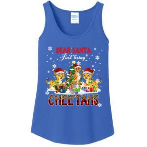 Just Bring Cheetahs Christmas Three Santa Cheetahs Lover Cute Gift Ladies Essential Tank