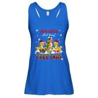 Just Bring Cheetahs Christmas Three Santa Cheetahs Lover Cute Gift Ladies Essential Flowy Tank