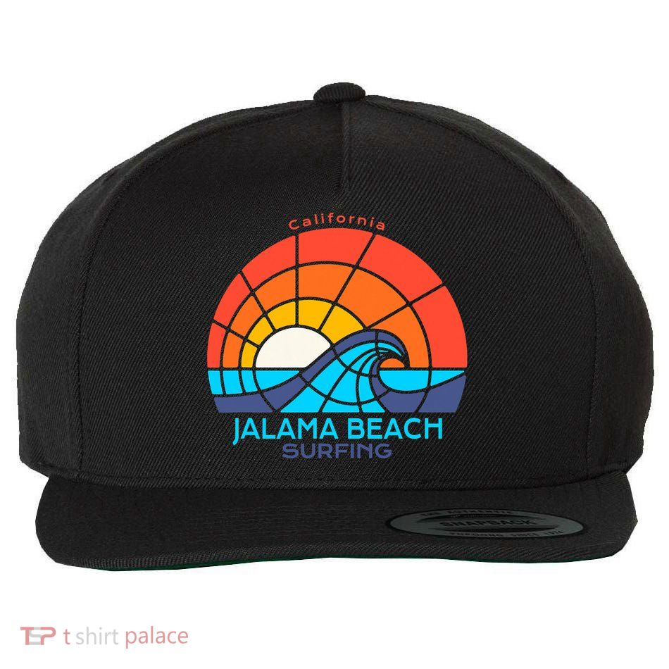 Jalama Beach California Surfing Beach Wool Snapback Cap