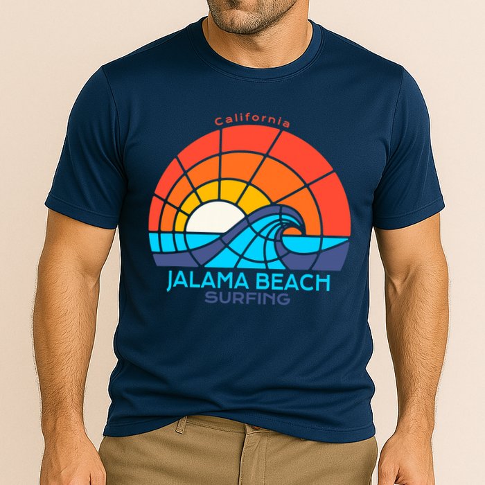 Jalama Beach California Surfing Beach Cooling Performance Crew T-Shirt