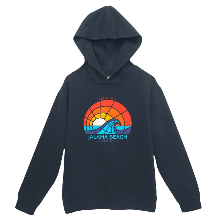 Jalama Beach California Surfing Beach Urban Pullover Hoodie