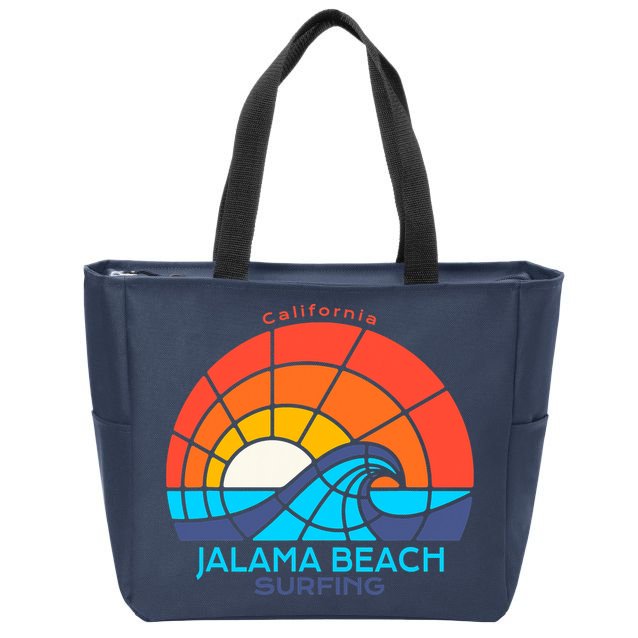 Jalama Beach California Surfing Beach Zip Tote Bag