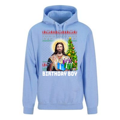 Jesus Birthday Christmas Xmas Holiday Funny Ugly Sweater Cute Gift Unisex Surf Hoodie