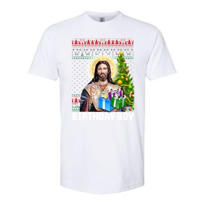 Jesus Birthday Christmas Xmas Holiday Funny Ugly Sweater Cute Gift Softstyle CVC T-Shirt