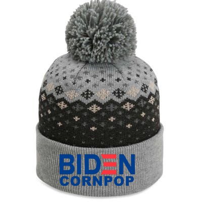 Joe Biden Corn Pop Funny The Baniff Cuffed Pom Beanie