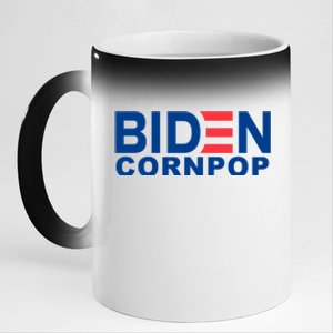 Joe Biden Corn Pop Funny 11oz Black Color Changing Mug