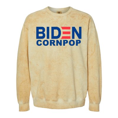 Joe Biden Corn Pop Funny Colorblast Crewneck Sweatshirt