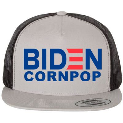 Joe Biden Corn Pop Funny Flat Bill Trucker Hat