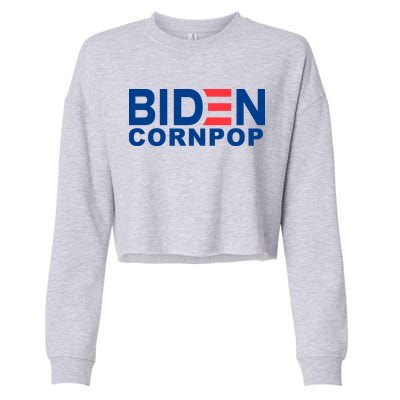 Joe Biden Corn Pop Funny Cropped Pullover Crew