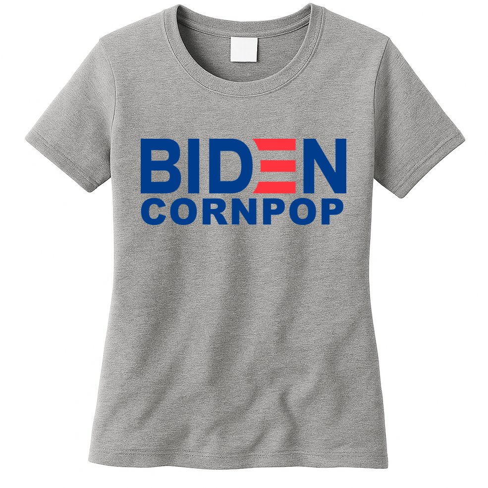 Joe Biden Corn Pop Funny Womens T-Shirt