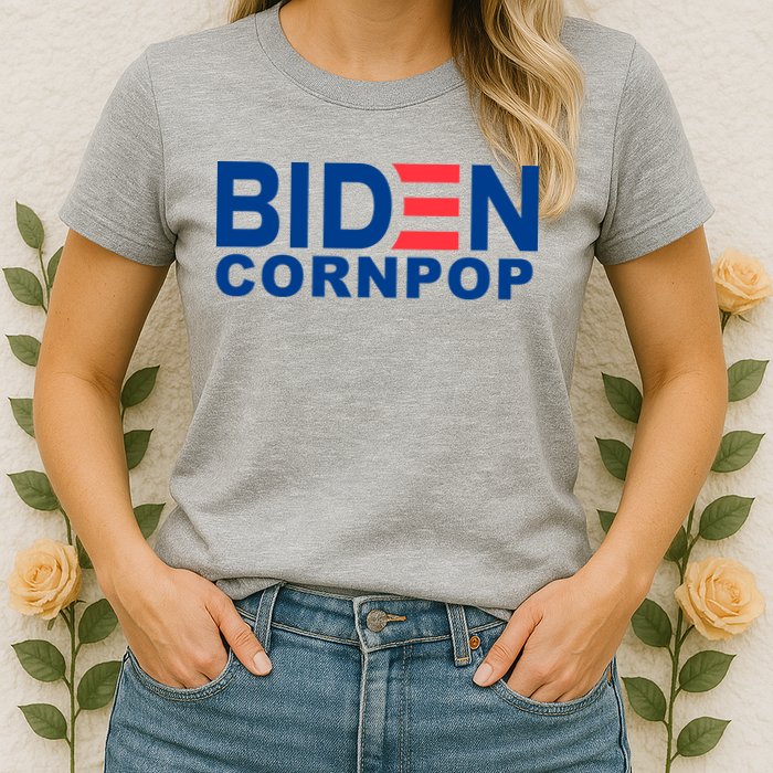 Joe Biden Corn Pop Funny Womens T-Shirt